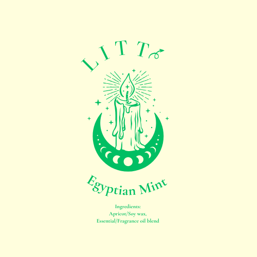 Egyptian Mint Crystal Candle